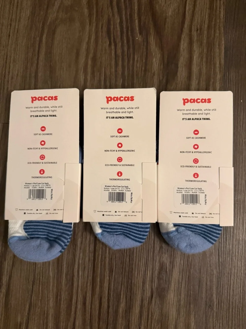 Pacas Women’s Performance Low Cut Socks - Size: M/L - Picture 5 of 6